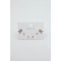 Çoklu Set Küpe - Altın