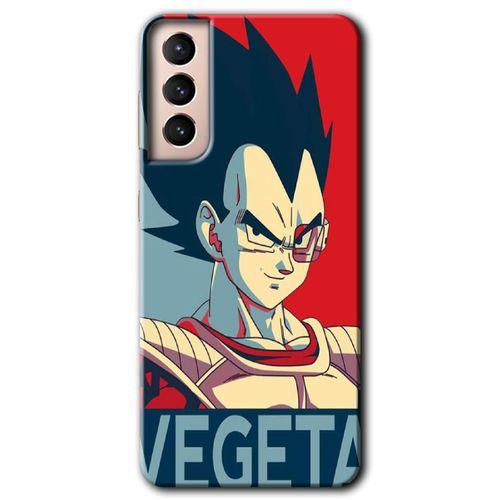 Samsung Galaxy S21 HD Baskılı Kılıf + 9D Tam Ekran Koruyucu - Vegeta