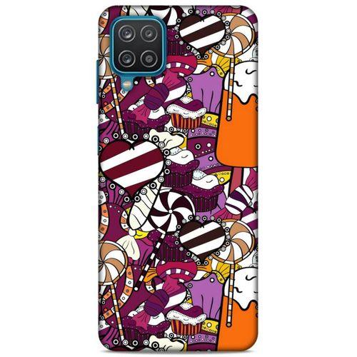 Lopard Samsung Galaxy A12 Uyumlu Kılıf Soyut Sanat (32) Desenli Soft Silikon Kılıf