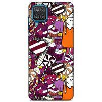Lopard Samsung Galaxy A12 Uyumlu Kılıf Soyut Sanat (32) Desenli Soft Silikon Kılıf