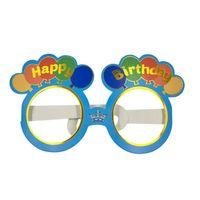 Kağıt Gözlük Balon Temalı 6 lı Mavi