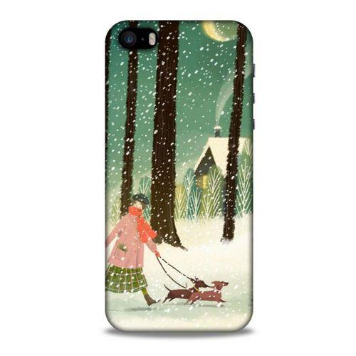 Apple Iphone 5 Kılıf Snowix (39) Liquid Crystal Kılıf Karışık Renkli