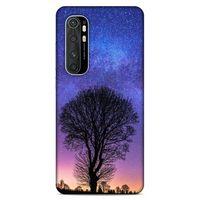Lopard Xiaomi Mi Note 10 Lite Uyumlu Kılıf Gece'S (29) Arka Koruma Kılıfı Ağaç