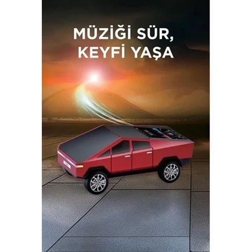 D68 Cyber Model Araba Tasarımlı Bluetooth Hoparlör 15w Güçlü Ses Rgb Led /tws/usb Kırmızı