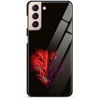 Samsung Galaxy S21 Plus Kılıf Dragons (16) Kalın Kılıf Kırmızı King Ejderha