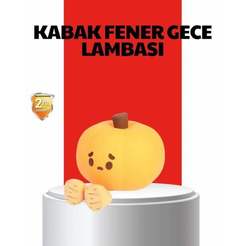Pumpkin Led Night Light Dokunmatik Şarjlı Silikon Gece Lambası