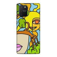 Samsung Galaxy S10 Lite Uyumlu Kılıf Face'X 6 Silikon Kılıf Güneş Ağaç