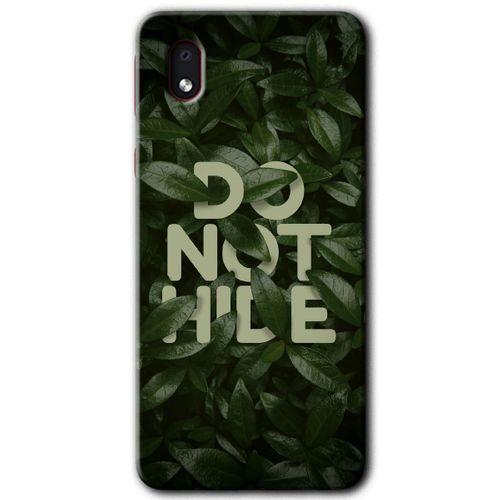MRCİLETİSİM Samsung Galaxy A01 Core Kılıf Baskılı Kapak - Do Not Hide +Tam Kaplayan Mat Seramik