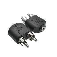 3.5 Mm Stereo Dişi  / 2 Rca Erkek Çevirici Jack