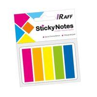 RAFF NEON RENKLER YAPIŞKANLI NOT KAĞIDI 5 Renk ( 15 mm * 75 mm)