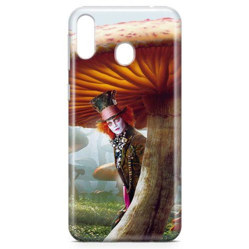 Samsung Galaxy M20 Kılıf Alice Harikalar Diyarında Arka Kapak Koruma Desenli Full Koruyucu