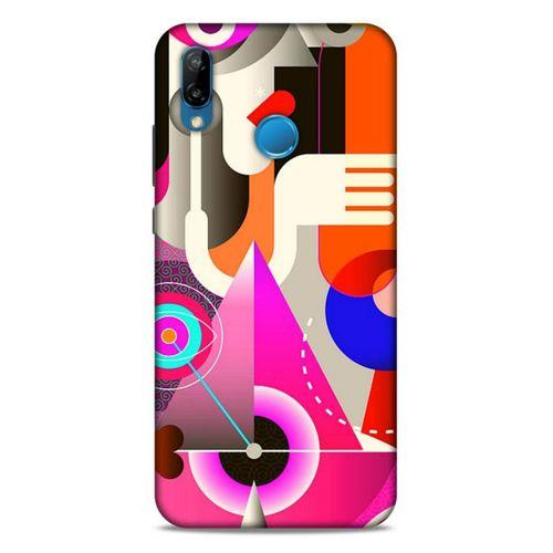 Lopard Huawei P20 Lite Uyumlu Kılıf Soyut Sanat (17) Baskılı Tasarım Kılıf