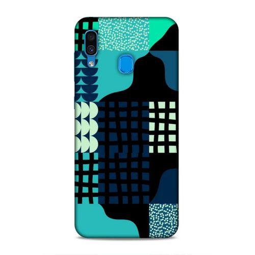 Samsung Galaxy A30 Uyumlu Kılıf Insomnia (17) Tasarım Kılıf Yeşil Lacivert