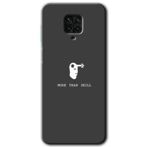 MRCİLETİSİM Xiaomi Redmi Note 9 Pro Kılıf Baskılı Kapak - Headshot + 5D Tam Kaplayan Cam