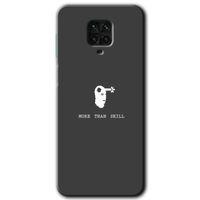 MRCİLETİSİM Xiaomi Redmi Note 9 Pro Kılıf Baskılı Kapak - Headshot + 5D Tam Kaplayan Cam