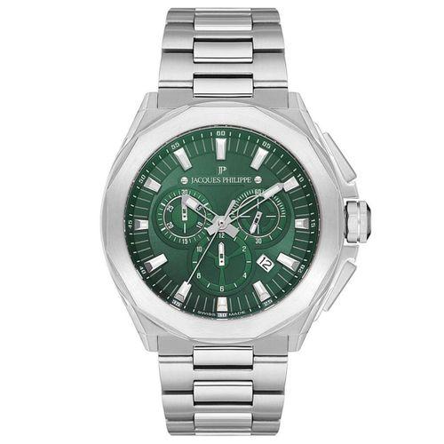 Jacques Philippe JPQGC3013X6 45 mm Metalik Gri Çelik Kodon Erkek Kol Saati
