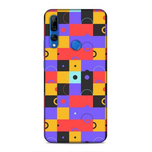 Huawei Y9 Prime 2019 Uyumlu Kılıf Insomnia (37) Silicone Cover Mor Sarı