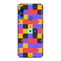 Huawei Y9 Prime 2019 Uyumlu Kılıf Insomnia (37) Silicone Cover Mor Sarı