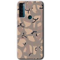 TCL 20 SE Kılıf HD Desen Baskılı Arka Kapak - Kamuflaj 6