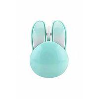Tavşan Figürlü Kablosuz Mouse Pil Dahil Etiket Hediyeli Mavi