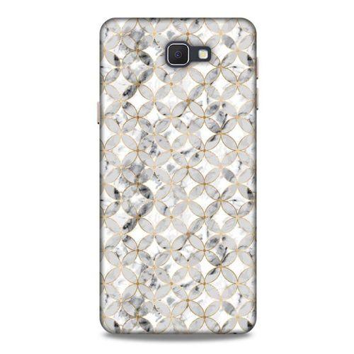 Mermer Desenli (37) Tema Silicone Cover Gümüş Gri Samsung Galaxy J7 Prime Kılıf