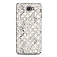 Mermer Desenli (37) Tema Silicone Cover Gümüş Gri Samsung Galaxy J7 Prime Kılıf