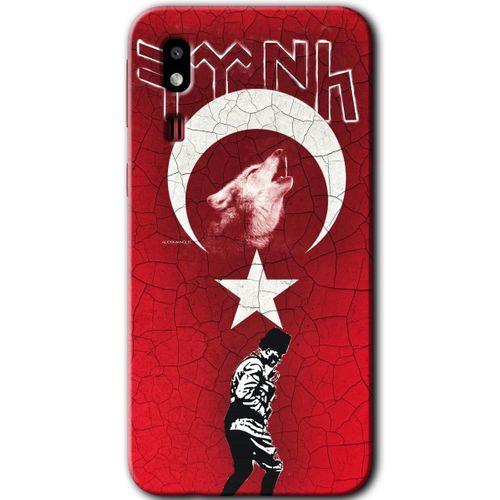 Potkal Hediye Fabrikası Samsung Galaxy A2 Core Kılıf HD Desen Baskılı Arka Kapak - Bozkurt Atam