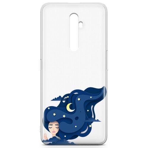 Oppo Reno2 Z 2019 Kılıf Origami Kadın Arka Kapak Koruma Desenli Full Koruyucu
