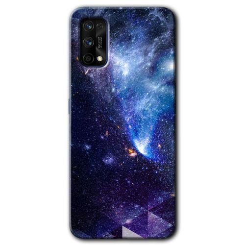 Potkal Hediye Fabrikası Realme 7 Pro Kılıf HD Desen Baskılı Arka Kapak - Galaksi