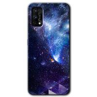Potkal Hediye Fabrikası Realme 7 Pro Kılıf HD Desen Baskılı Arka Kapak - Galaksi
