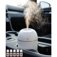 Sessiz Mini Nemlendirici 5 Esans Hediyeli Usb Bağlantılı Led Işıklı Buhar Makinesi