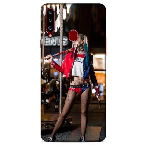 Samsung Galaxy A20s Uyumlu Kılıf Harley Quinn (24) Darbe Emici Kılıf Kiraz kırmızısı