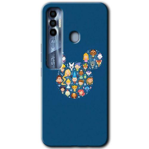 Tecno Spark 7 Pro Kılıf HD Desen Baskılı Arka Kapak - Mickey