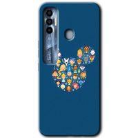 Tecno Spark 7 Pro Kılıf HD Desen Baskılı Arka Kapak - Mickey