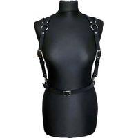 Seksi Deri Omuzdan Baglamalı Göğüs Harness