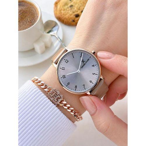 Daniel Klein Deri Kordonlu 2 Yıl Garantili 3 Atm Suya Dayanıklı Kadın Kol Saati+Bileklik BD.12810.2