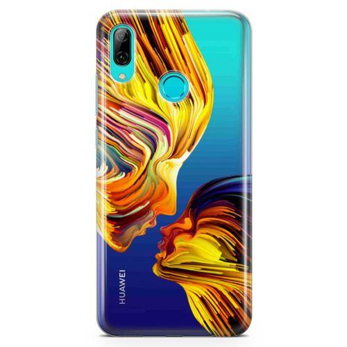Huawei Y9 2019 Kılıf Yüzyüze Arka Kapak Koruma Desenli Full Koruyucu