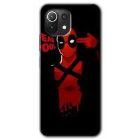 BeRa Aksesuar Xiaomi Mi 11 Lite Kılıf Baskılı Kapak - DeadPool 4 +Tam Kaplayan Mat Seramik