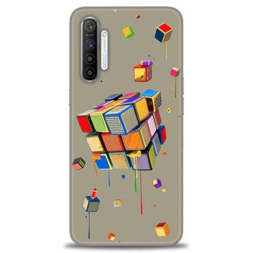 Realme XT Kılıf HD Baskılı Kılıf - Zeka Küpü + Tam Ekran Koruyucu