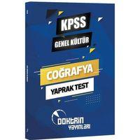 KPSS Genel Kültür Coğrafya Yaprak Test Doktrin Yayınları