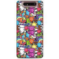 Samsung Galaxy A80 Kılıf Japonya (16) Kalın Kılıf Japon Pokemon