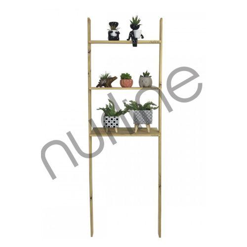 Doğal Ahşap Dekoratif Merdiven Raf