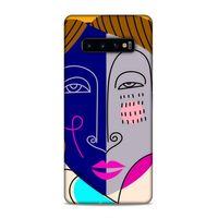 Samsung Galaxy S10 Plus Uyumlu Kılıf Face'X 31 TPU Kılıf İllustrasyon