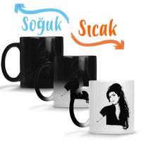 Amy Winehouse 02 Sihirli Kupa Bardak Porselen