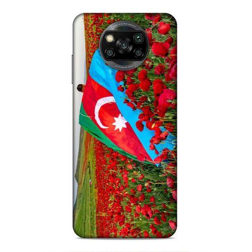 Xiaomi Redmi Poco X3 Uyumlu Kılıf Azarbaijan (8) Baskılı Kılıf Azərbaycan Lale