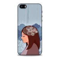 Apple Iphone 5 Kılıf Depresyon (30) Silicone Case Şeker Pembe Sarı