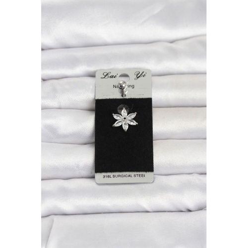316L Cerrahi Çelik Lotus Model Göbek Piercing
