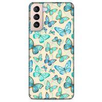 Lopard Samsung Galaxy S21 Plus Uyumlu Kılıf Kelebek Etkisi (13) Silikon Kap