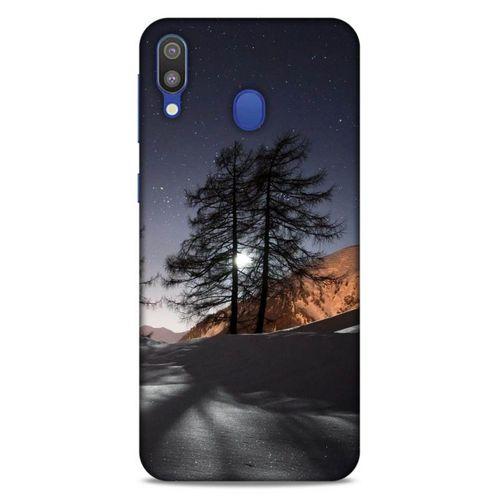 Lopard Samsung Galaxy M20 Uyumlu Kılıf Gece'S (48) Bumper Kılıf Kış Manzara