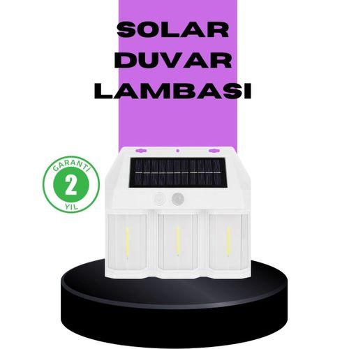 3 İn 1 Solar Duvar Lambası – Ip65 Su Geçirmez, Hareket Sensörlü